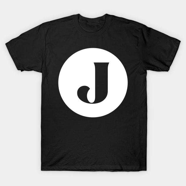 J (Letter Initial Monogram) T-Shirt by n23tees